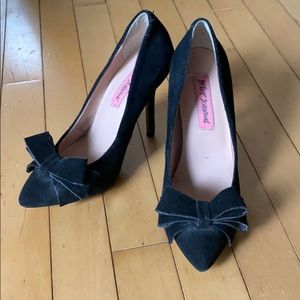 Betsey Johnson Black High Heel with bow